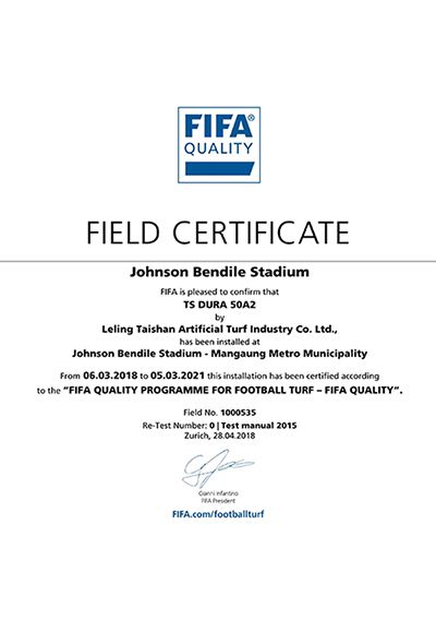 شهادة جودة الفيفا للملاعب (جنوب أفريقيا)